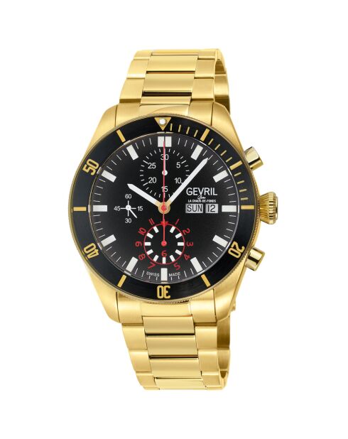 Yorkville Chronograph automatisch horloge van goudstaal voor heren