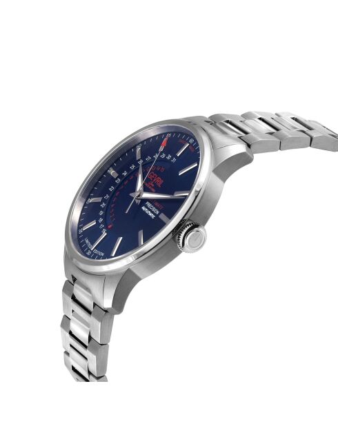 Guggenheim automatisch zilverstalen herenhorloge