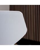 4 chaises d'exterieur Gabby blanches - 47x 83.5x42 cm