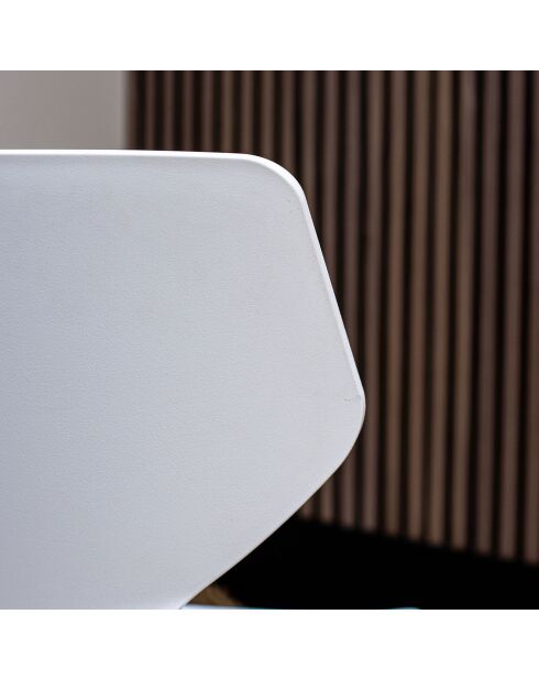 4 chaises d'exterieur Gabby blanches - 47x 83.5x42 cm