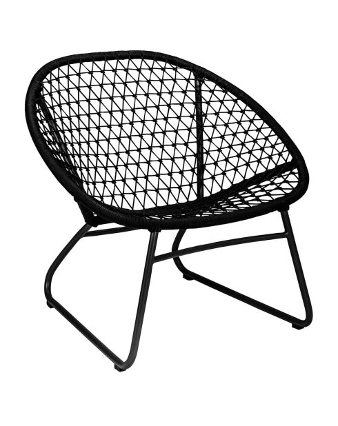 Fauteuil lounge outdoor Bao Bao noir - 75x71.5x72.5 cm
