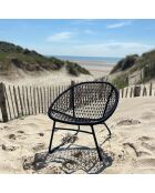 Fauteuil lounge outdoor Bao Bao noir - 75x71.5x72.5 cm