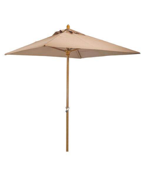 Parasol sans pied Comete taupe - 200x200 cm