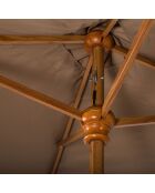 Parasol sans pied Comete taupe - 200x200 cm