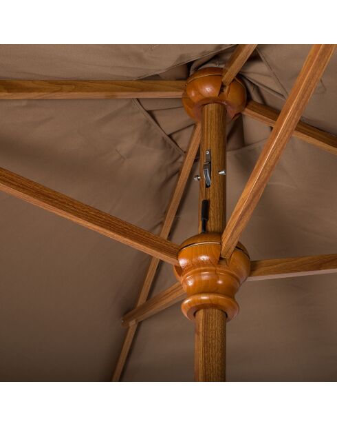 Parasol sans pied Comete taupe - 200x200 cm