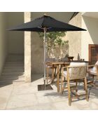 Parasol sans pied Comete noir - 200x200 cm