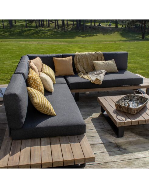 Salon de jardin Douro naturel/noir