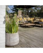 2 Pots ronds en fibre d'argile Faro sable