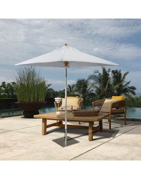 Parasol sans pied Comete blanc - 200x200 cm
