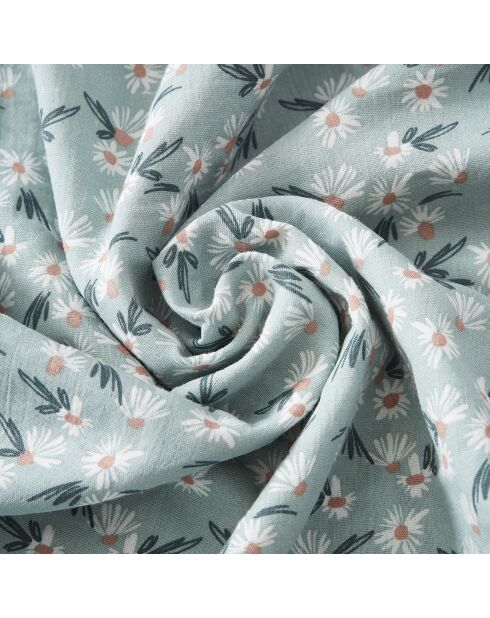 Housse de couette Gaze de coton imprimée Marguerite multicolore