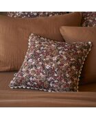 Coussin déhoussable avec croquet Capucine camel