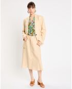 Veste 100% Lin Ruis beige