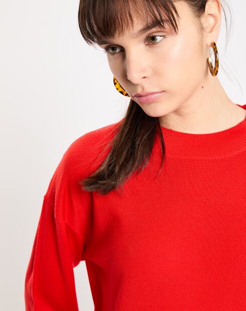 Pull merinos Alice rouge