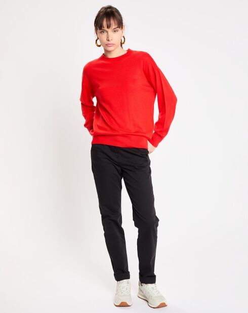 Pull merinos Alice rouge