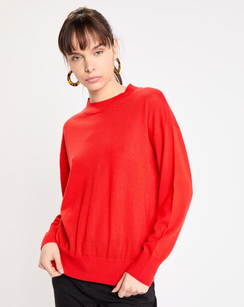 Pull merinos Alice rouge