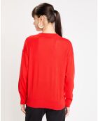 Pull merinos Alice rouge