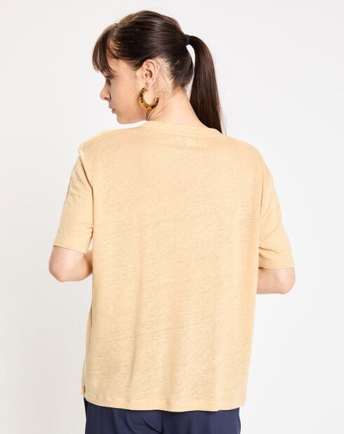 T-Shirt 100% Lin Lin Aribo beige