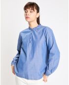 Top Rill chambray bleu