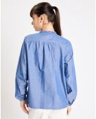 Top Rill chambray bleu