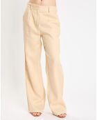 Pantalon 100% Lin Ravia beige