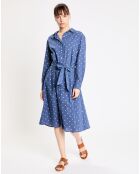 Robe Ramelia indigo bleu/écru