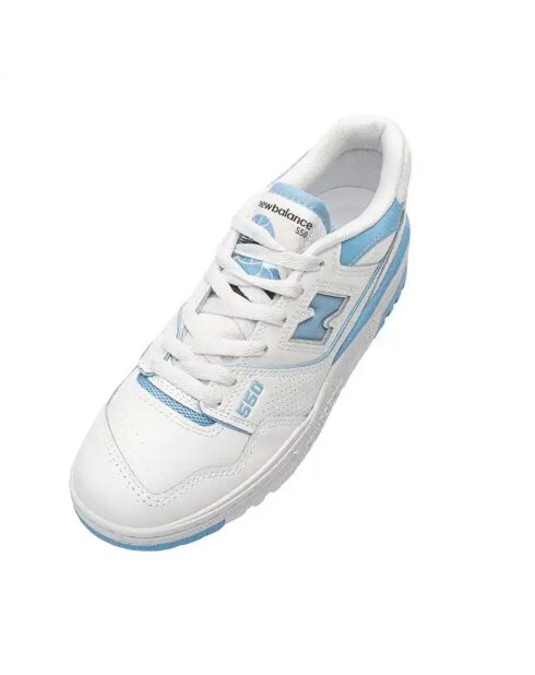 Sneakers 550 bianche/azzurre