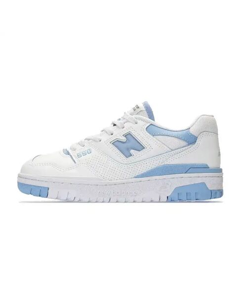Sneakers 550 bianche/azzurre