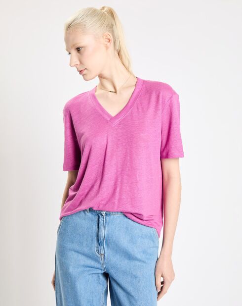 T-Shirt 100% Lin Aribo violet