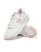 Baskets 550 blanc/rose