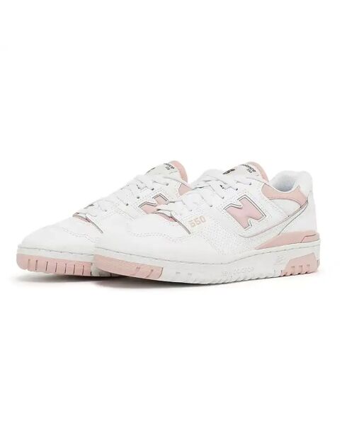 Baskets 550 blanc/rose