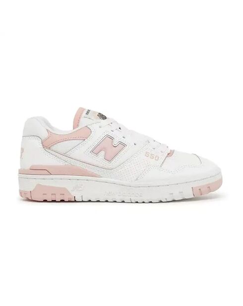 Baskets 550 blanc/rose