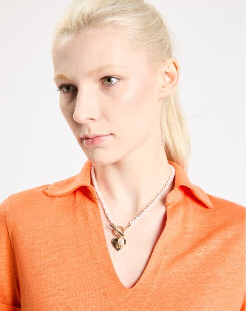 Polo 100% Lin Rolo orange