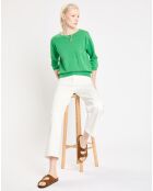 Pull en Lin & Coton Rain vert