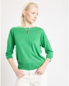 Pull en Lin & Coton Rain vert