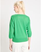 Pull en Lin & Coton Rain vert