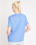 T-Shirt 100% Lin Ariba bleu