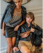 Sac banane en Cuir Lyat bronze - 32.5x13.5x7 cm