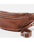 Sac banane en Cuir Lyat bronze - 32.5x13.5x7 cm