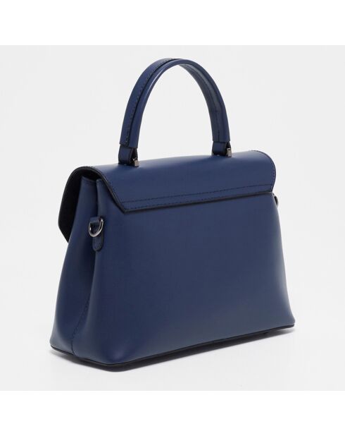 Laurie marineblauwe leren handtas - 27,5x20 cm