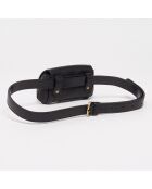 Petit sac en Cuir Friend Ceinture noir - 11x8x2 cm