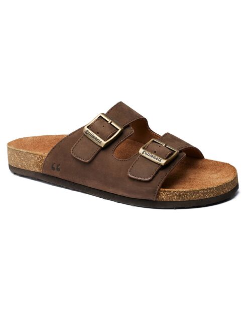 Mules Giverny in pelle color cammello