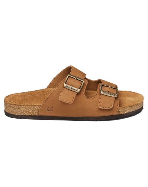 Mules Giverny in pelle di cammello