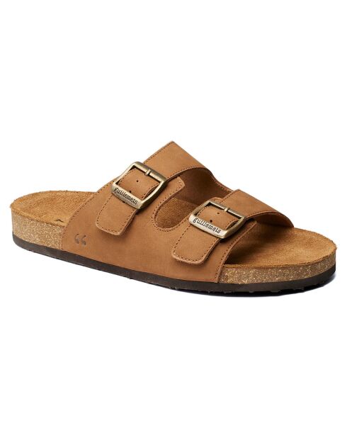 Mules Giverny in pelle di cammello