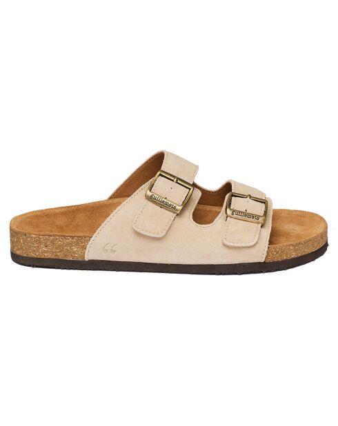 Mules Giverny in pelle beige