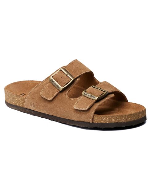 Mules Giverny in pelle marrone