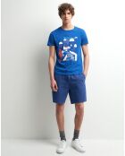 T-Shirt Tkronos imprimé bleu royal