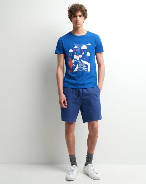 T-Shirt Tkronos imprimé bleu royal