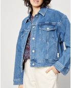 Veste en Jean courte bleu denim