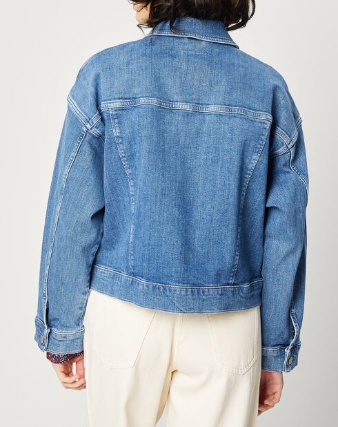 Veste en Jean courte bleu denim