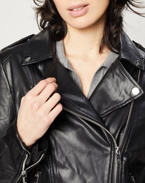 Veste perfecto Biker effet cuir collection EDC by Esprit noire